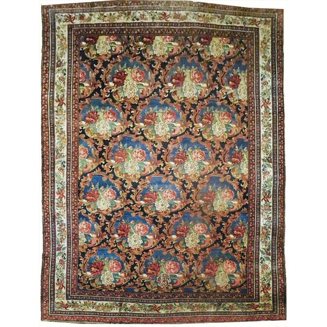 Genuine Hand Knotted Authentic Antique Persian Bijar Rug - 11'7"x 15'5" For Sale - Image 13 of 13