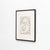 François Gilot original lithograph 'Untitled Face'. From the poetry book "Pages d'Amour" by André Verdet, editions Raison...