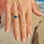 Traditional Natural Topaz Diamond Ring 6.5 14k W Gold 2.63 TCW Certified For Sale - Image 3 of 10