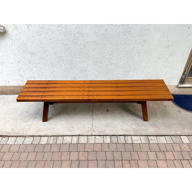 Brown Torbecchia Bench by Giovanni Michelucci for Poltronova, 1964 For Sale - Image 8 of 10