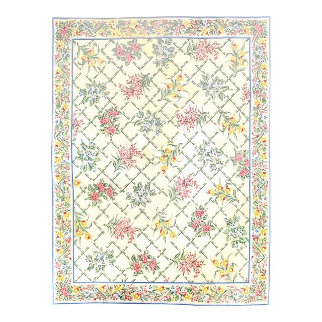 Pasargad Fine Hand Knotted Flat Weave Abusson Rug For Sale