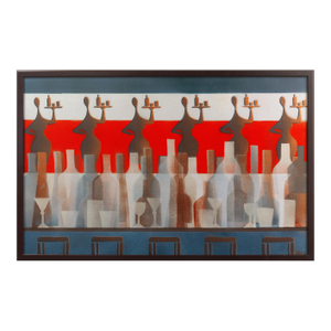 'Betsy Ross Bar & Grill' by John F. Wahl, 1983, Santa Cruz Art League, California, Cocktail Hostesses