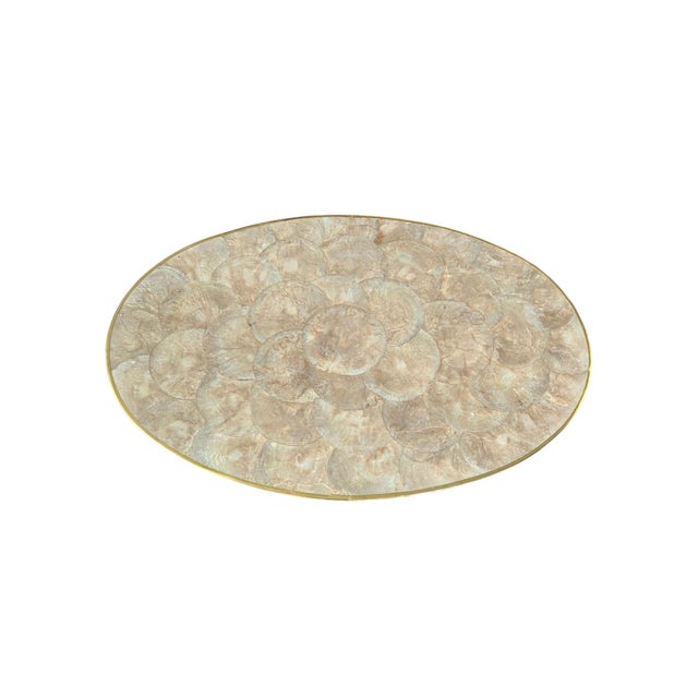 Vintage Hallie St. Mary Capiz Pearl Shell Place Mats- Set of 8 For Sale - Image 13 of 17