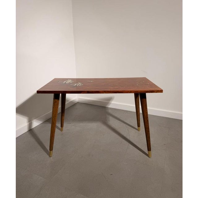 Mid-Century Modern Coffee Table with Fish Motif For Sale - Image 4 of 5