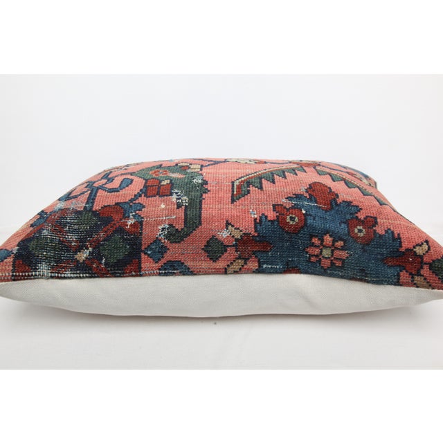 Textile Embroidery Vintage Throw Sumak Pillow Case -16'' X 24'' For Sale - Image 7 of 8