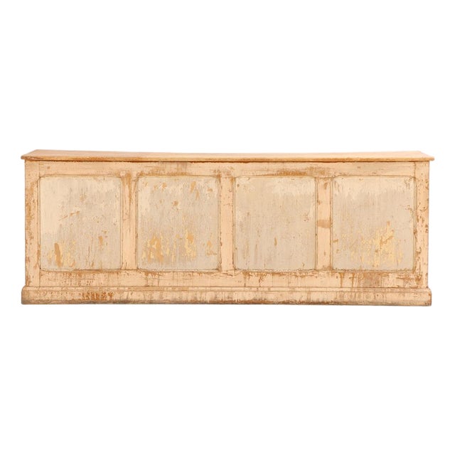 A French Painted Wood Counter, C. 1890. For Sale