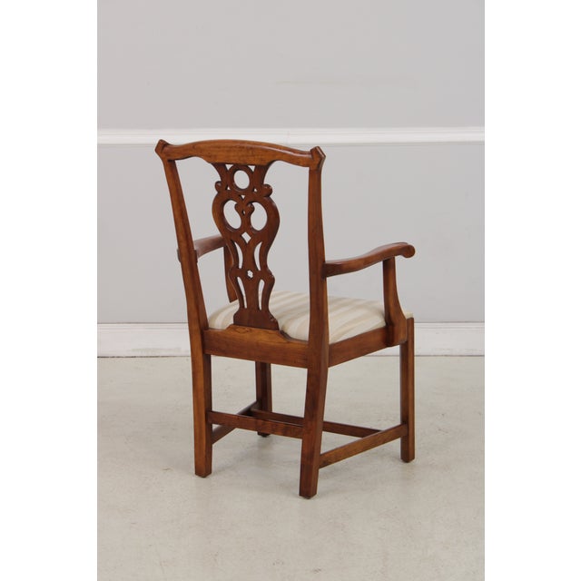 Stickley Set of 6 Cherry Chippendale Style Dining Chairs For Sale In Philadelphia - Image 6 of 15
