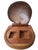 Abstract 1970s Shell Hinge Lidded Walnut Wood Box Attributed to Alexandre Noll For Sale - Image 3 of 7