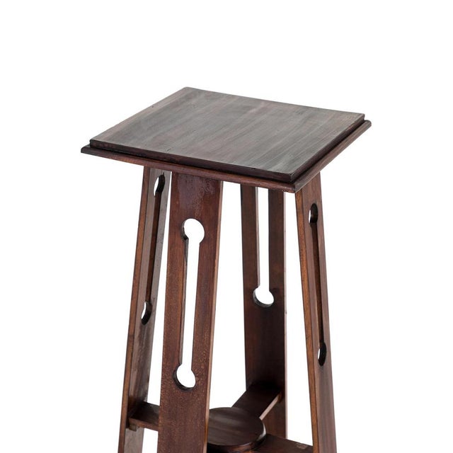Arts & Crafts Mahogany Plant Stand For Sale - Image 6 of 13