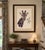 An impressive signed limited edition lithograph titled "Giraffe" by wildlife artist Jacquie Marie Vaux, dated 1975. This...