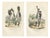 Napoleonic Imperial Guard Grenadiers, 1843, Paper, Set of 2 For Sale