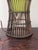 Lime Bohemian Rattan Stick Frame Lamps - A Pair For Sale - Image 8 of 10