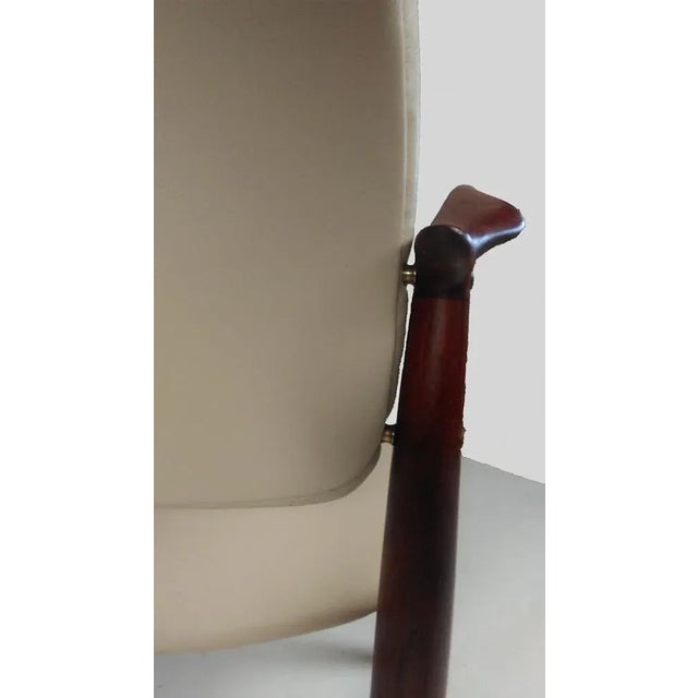 Wood Set of Model 67 Captains Chair in Teak by Erik Buck, Customizable Reupholstery, 1960s For Sale - Image 7 of 8