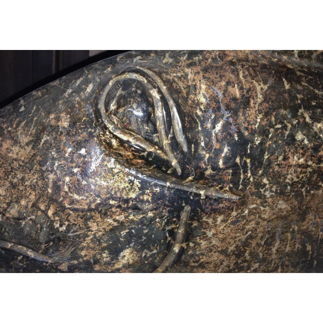 Mid 20th Century Giant 33" Granite Fish Neolithic Style For Sale - Image 5 of 8