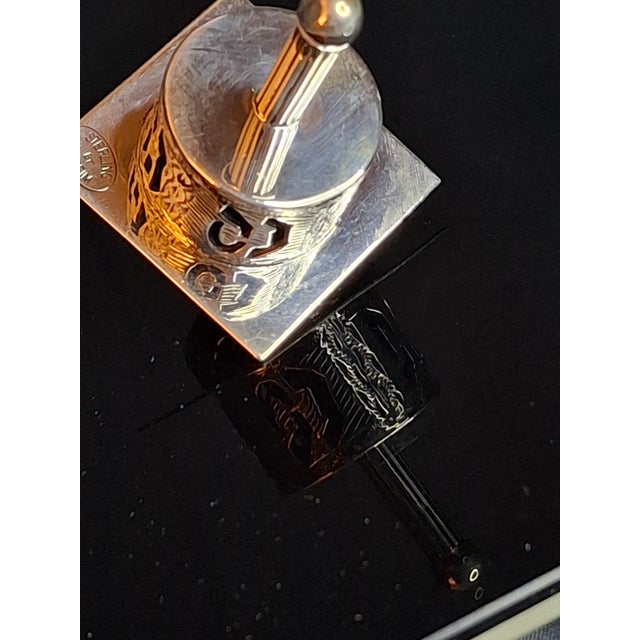Vintage Netafim Sterling Silver Dreidel Israel Filigree Pierced Sevivon 23g For Sale - Image 12 of 16