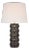 Chapman & Myers by Visual Comfort Signature Mullin 31" Table Lamp in Dusted Cocoa with Linen Shade For Sale