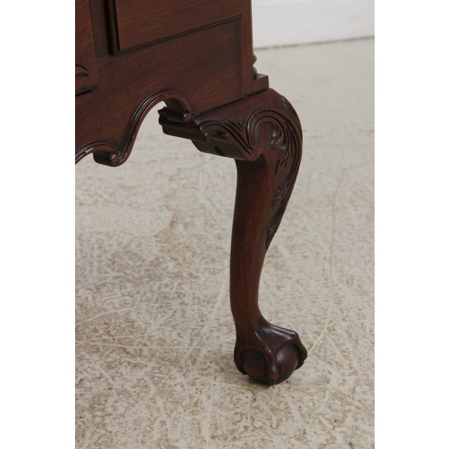 Council Craftsman Chippendale Mahogany Lowboy For Sale - Image 11 of 14