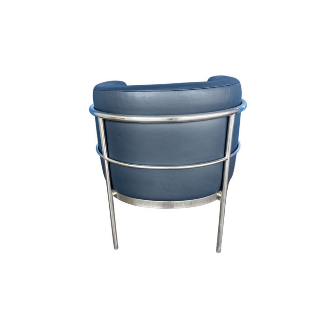 1980s Zanotta Onda Chair in Leather from De Pas, Durbino & Lomazzi, 1985 For Sale - Image 5 of 7