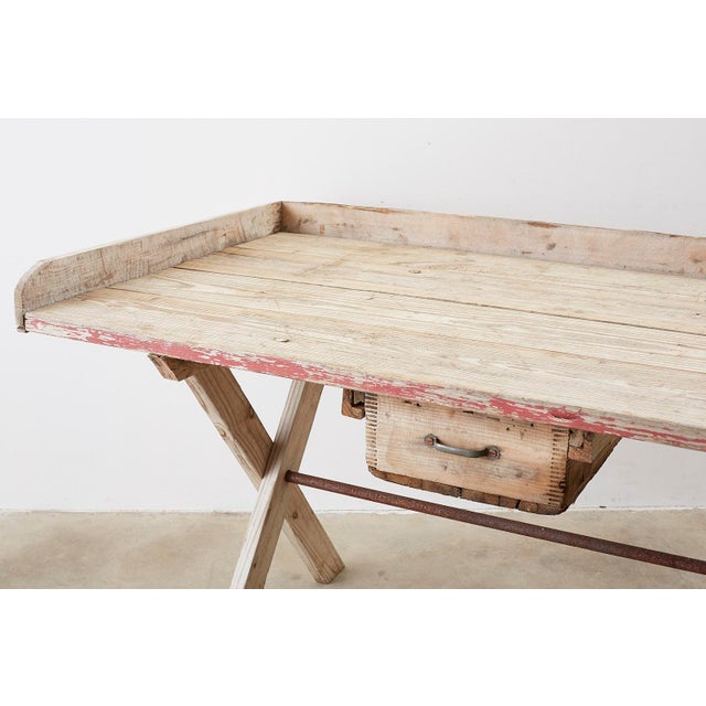 Rustic Pine Work Table or Gardening Table Chairish