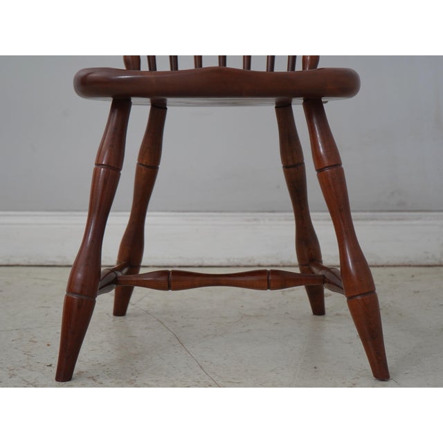 Set of 4 Frederick Duckloe Cherry Windsor Dining Chairs For Sale - Image 12 of 18