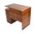 Early 20th Century Vintage Petite Art Deco Walnut and Ebony Desk With Copper Accents For Sale - Image 9 of 12