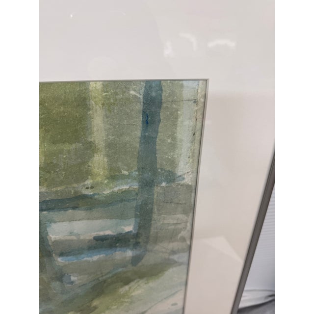 Circa 1983 Larry Welden Russian River Watercolor, Framed For Sale In San Francisco - Image 6 of 12