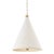 Hudson Valley Lighting Mark D. Sikes Plaster No.1 2-Light Large Pendant in Aged Brass, 20" For Sale