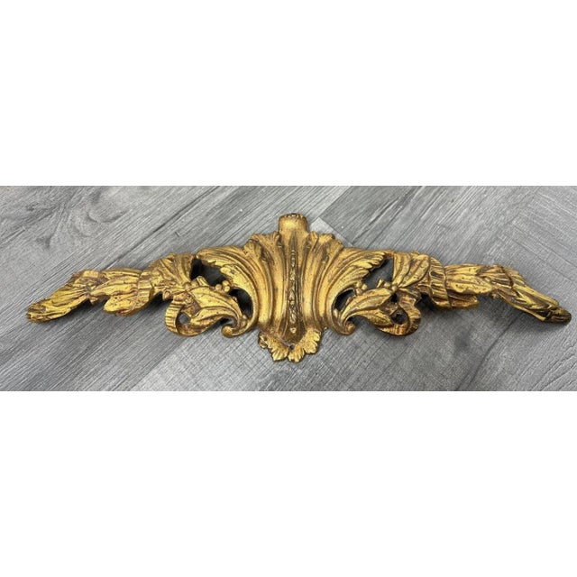 Antique French Ornate Gilt Decoration For Sale - Image 4 of 4
