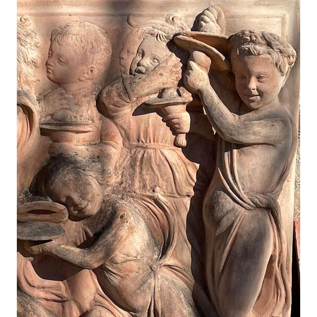 Della Robbia Cantorie Panel in Impruneta Terracotta, 1900s For Sale - Image 5 of 6