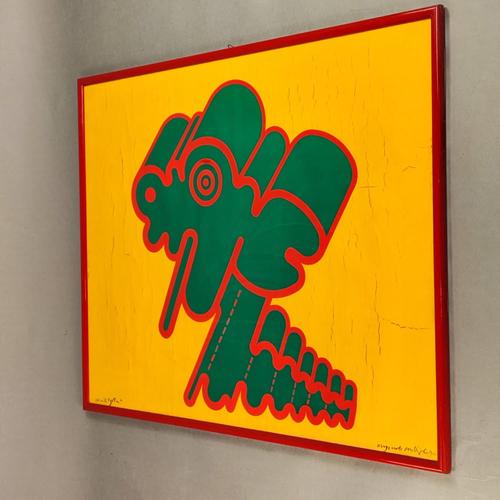 Vintage painting by Renato Volpini, from the 1970s. Made using silkscreen printing on laminated paper. Excellent vintage...