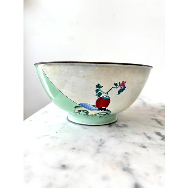 Chinese 19th Century Chinese Enamel Canton Bowl For Sale - Image 3 of 5