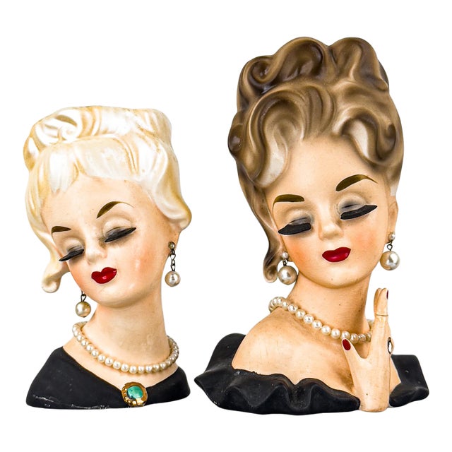 1960s Inarco Japan Head Vases For Sale