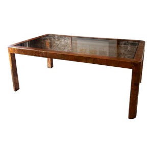 Paul Evans-style Smoked Glass Table
