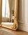 Gold 1970s French Rococo Gold Wood Floor Mirror For Sale - Image 8 of 13