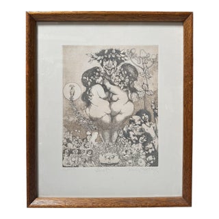 Charles Bragg Seven Deadly Sins Signed Engraving Print - Lust For Sale