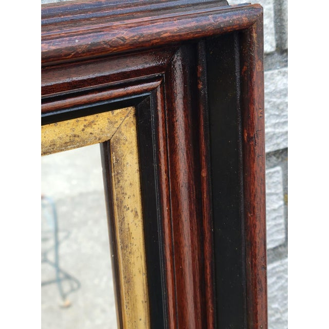 Antique 19th Century American Walnut Mirror Federal Style Gold Gilt Frame For Sale - Image 16 of 18