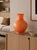 Vintage table lamp by la murrina murano with stunning orange hand-blown glass. the glass is handcrafted by murano master...