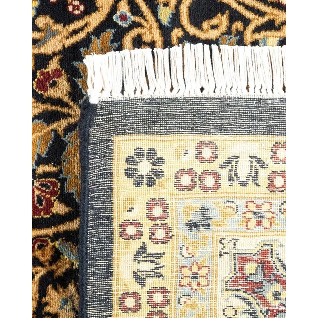 2000 - 2009 Mogul, One-of-a-Kind Hand-Knotted Area Rug in Black , 6' 2" x 9' 3" For Sale - Image 5 of 8