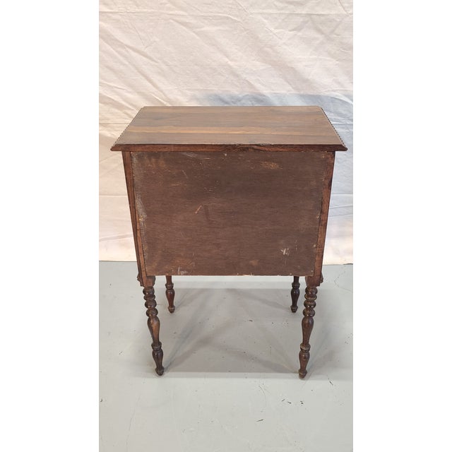 Brown Pair of Vintage French Hand-Carved Nightstands For Sale - Image 8 of 8