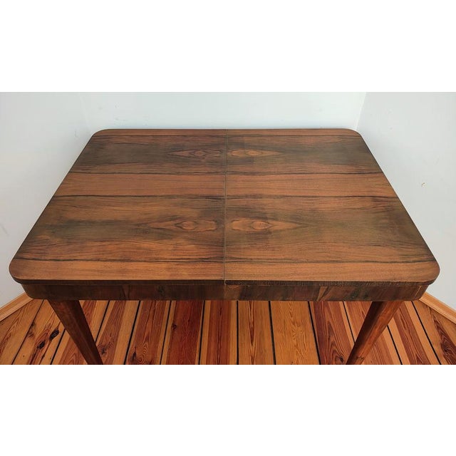 Czechoslovakian Extendable Dining Table by Jindřich Halabala for Up Závody, 1950s For Sale - Image 12 of 18
