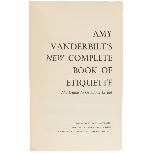 Etiquette Books - 1963 Amy Vanderbilt & 1997 Emily Post For Sale In Tulsa - Image 6 of 7
