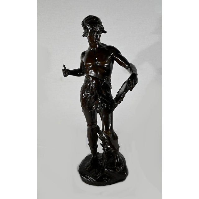 E. Drouot, Allégorie de la Poésie, 1900, Bronze For Sale - Image 12 of 18
