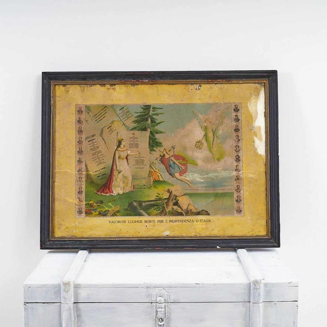 Historical Poster Print for Italian Independence by Commemorativa Lughesi, Wood For Sale - Image 5 of 5