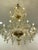 Green and Gold Murano Glass Chandelier, 1990s For Sale - Image 6 of 14