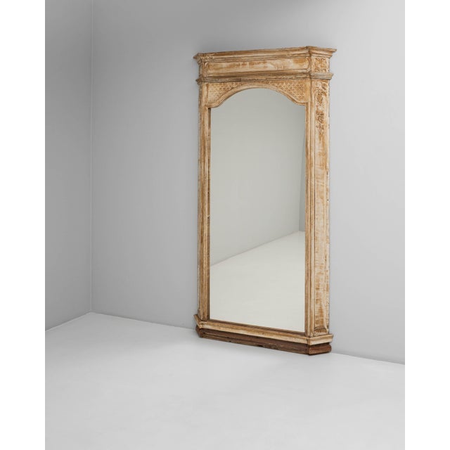 19th Century French Gustavian Floor Mirror with Canted Corners For Sale - Image 18 of 18