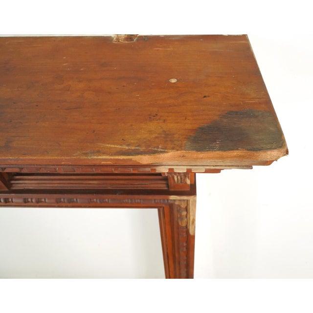 Early 20th Century Victorian Wooden Fireplace Mantel For Sale - Image 11 of 15