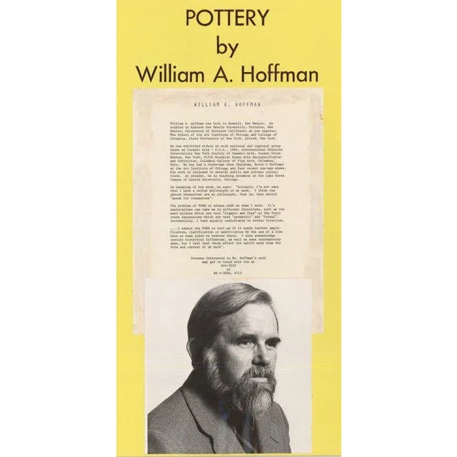 White William A. Hoffman (1920-2011) Bi-Color Crate Ceramic Sculpture For Sale - Image 8 of 8