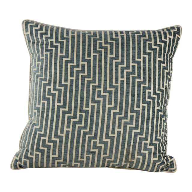 Modern Designer Geometric Velvet Throw Pillow Chairish