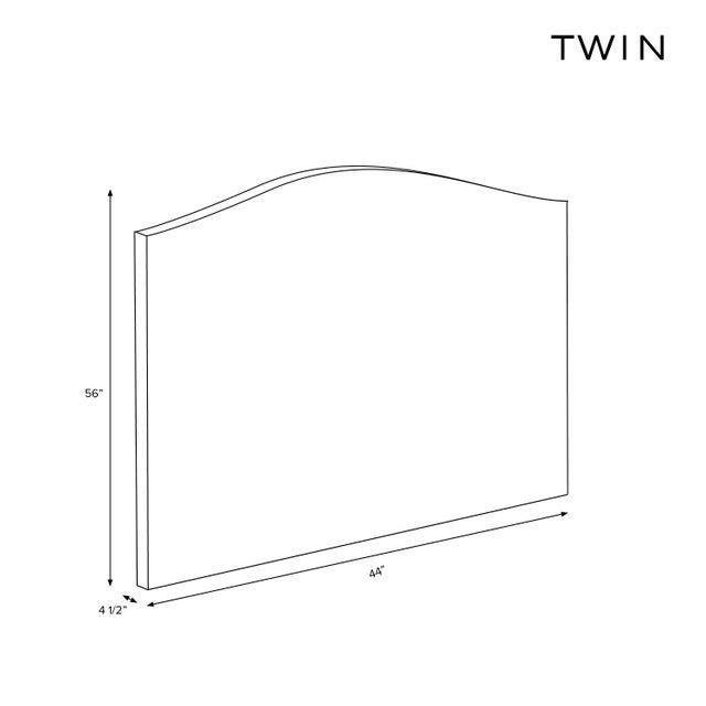 Transitional Stoffer Home x Cloth & Company Elsie Headboard in Botanical Stripe Dijon with Dijon Welt, Twin For Sale - Image 3 of 9