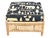 McGuire Coastal Organic Modern Rattan Ottoman With Black & Ivory Cushion For Sale In Los Angeles - Image 6 of 13